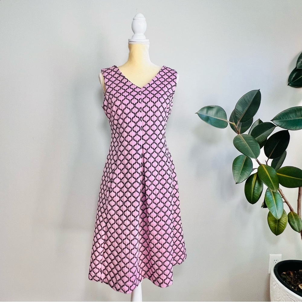 Tyler Boe sleeveless v-neck fit and flare dress
